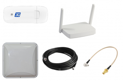 Усилитель для дома внешняя антенна 3G с USB модемом + Wi-Fi роутер 